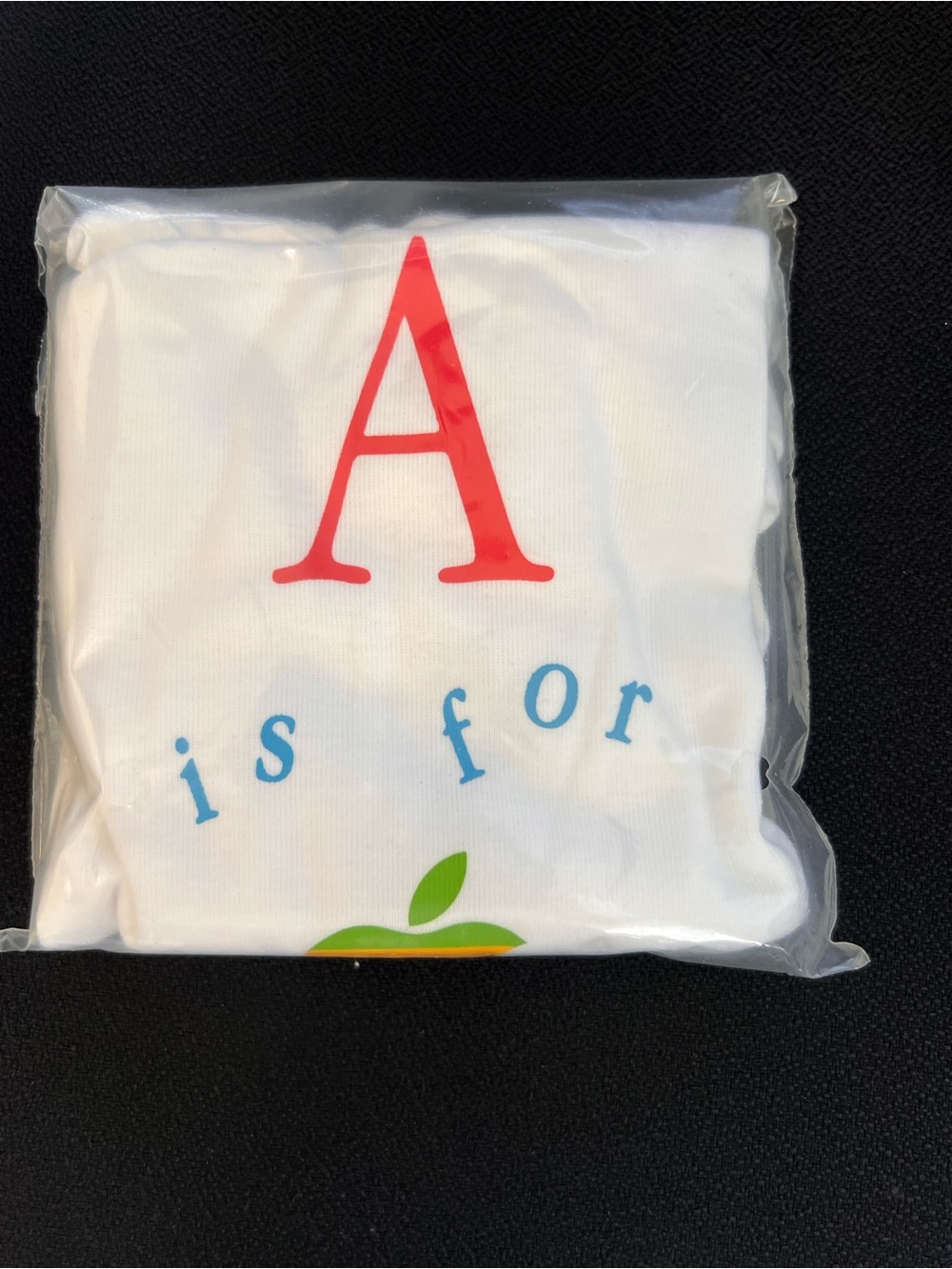 Apple branded onesie